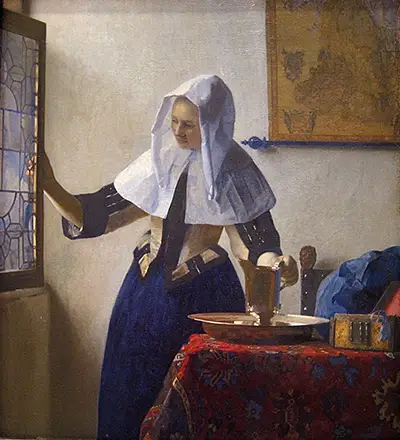 Young Woman with a Water Pitcher Vermeer